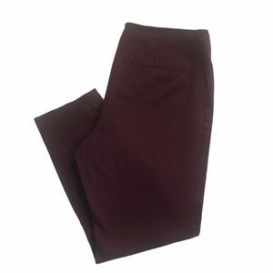 Burgundy High-Rise Skinny Ankle Pants -A New Day